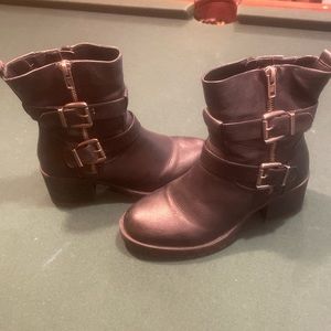 Torrid lug sole black moto boot size 10